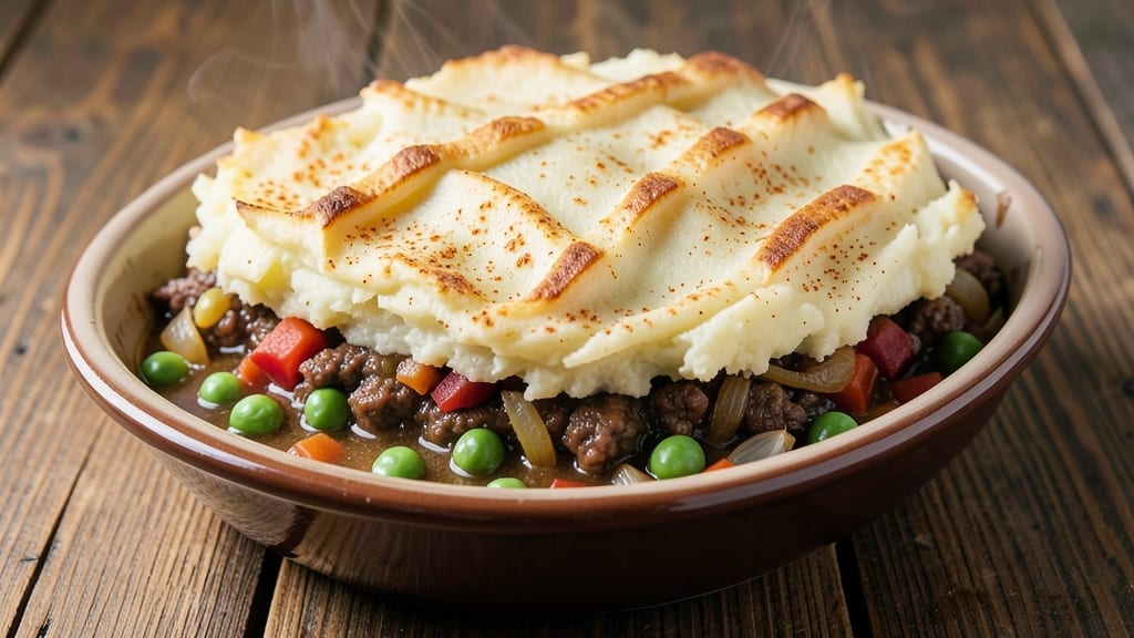 Natasha's Shepherd's Pie Recipe: Flaky Potato Topping Over Savory Meat Filling