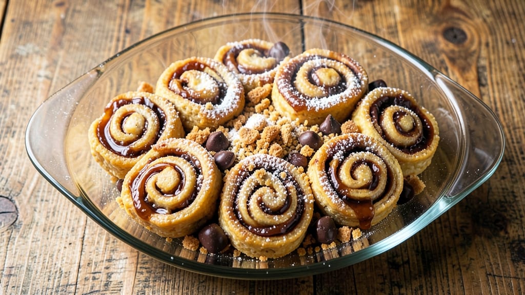 Rice Krispie S'mores Pinwheels Recipe: Crunchy Clusters Wrapped in Gooey Marshmallow Swirls