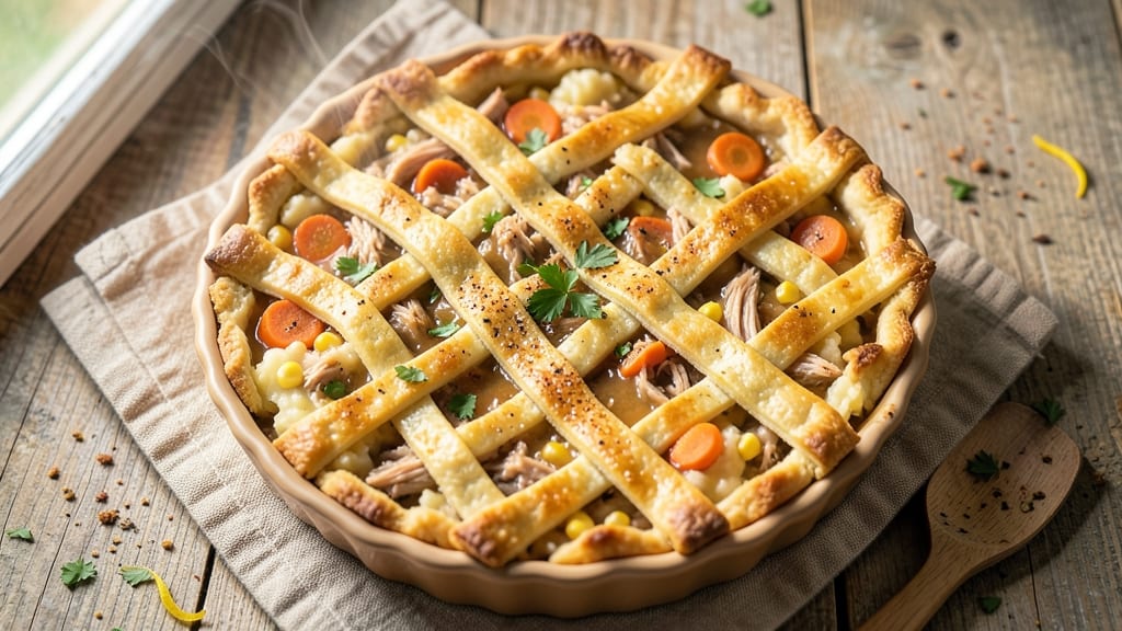 Pioneer Woman Leftover Turkey Pot Pie Recipe: Foolproof Flaky Crust Over Savory Gravy