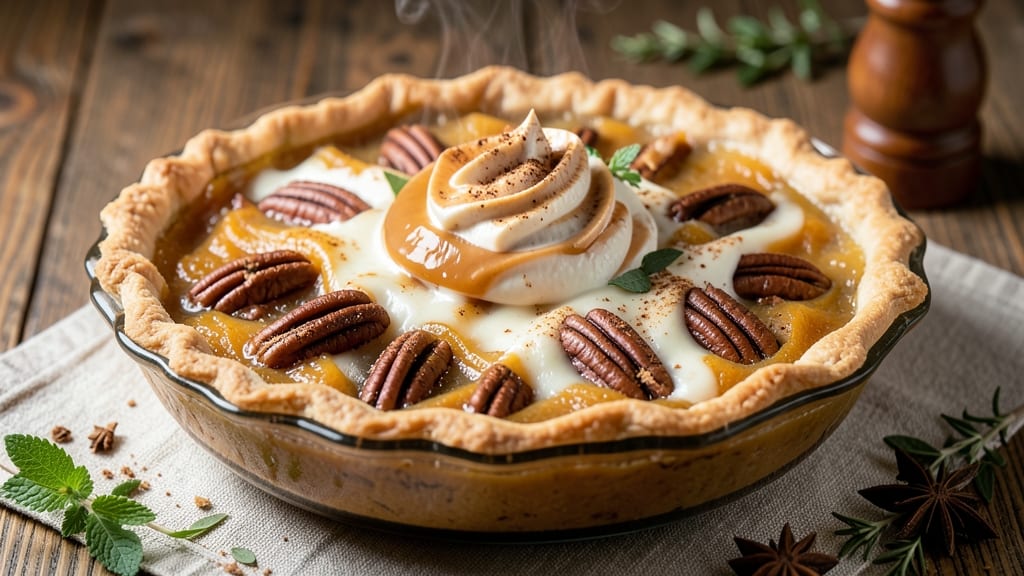 All Natural Pumpkin Pie Recipe: Spiced Filling and Foil-Sealed Crust Brilliance
