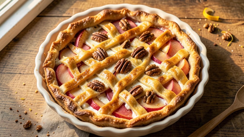 Sour Cream Apple Walnut Pie Recipe: Little Pie Company’s Signature Crunch-Soft Crust