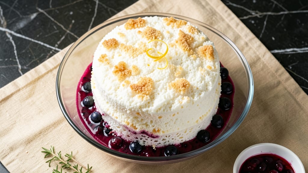 Angel Food Cake and Blueberry Pie Filling Recipe: Two-Desert-In-One Magic