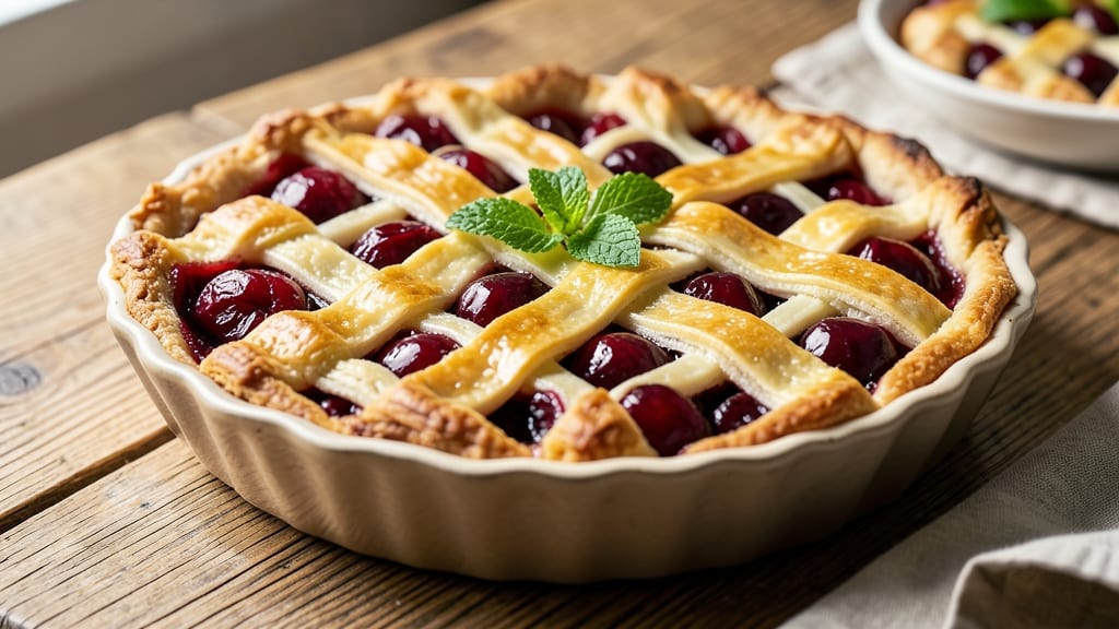 Amazing Cherry Pie Recipe: Deep Tart Cherry Filling in Flaky Homemade Crust