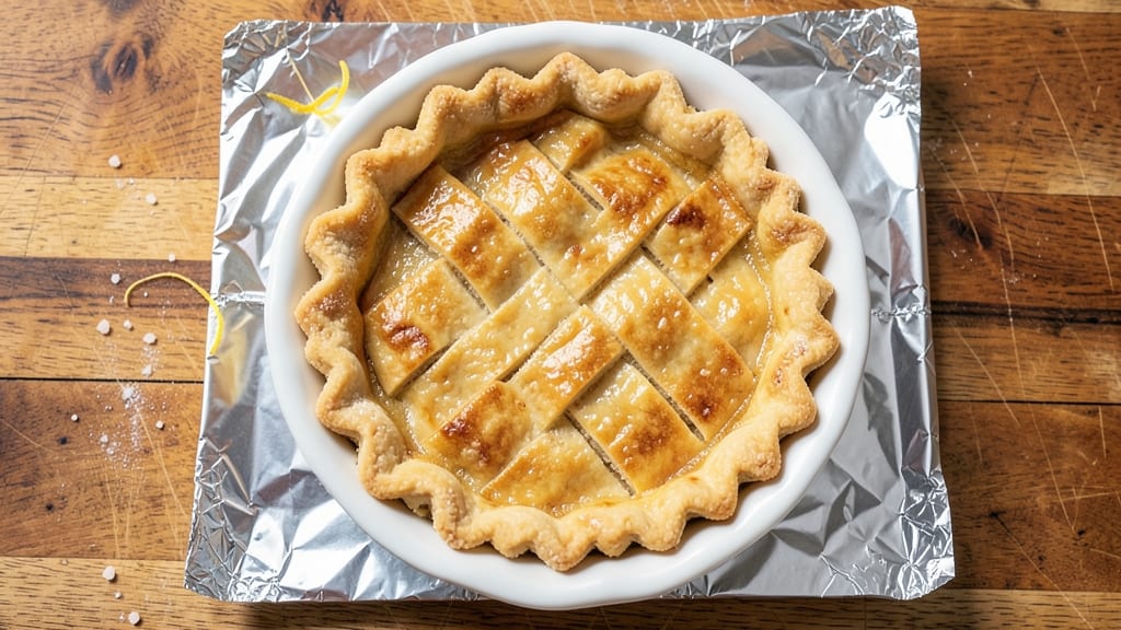 9-Inch Pie Crust Recipe With Crisco: Foil-Sealed Shortcut for Perfectly Golden Edges