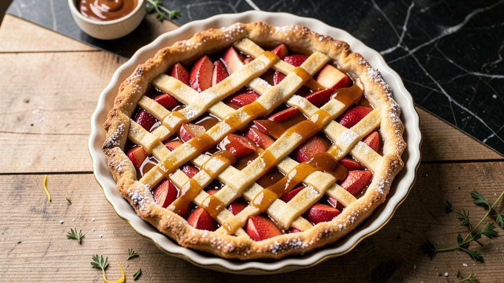 4 And 20 Blackbirds Salted Caramel Apple Pie Recipe: Salted Caramel Crunch With Spiced Apple Layers