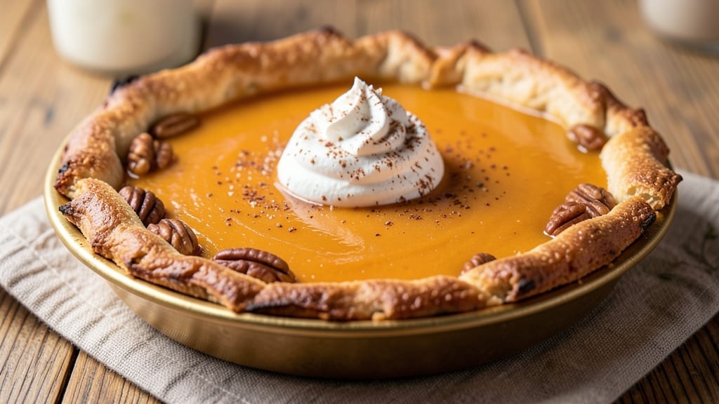 Pumpkin Pie Recipe With Baked Crust: Spiced Filling and Golden Crust in One Bake