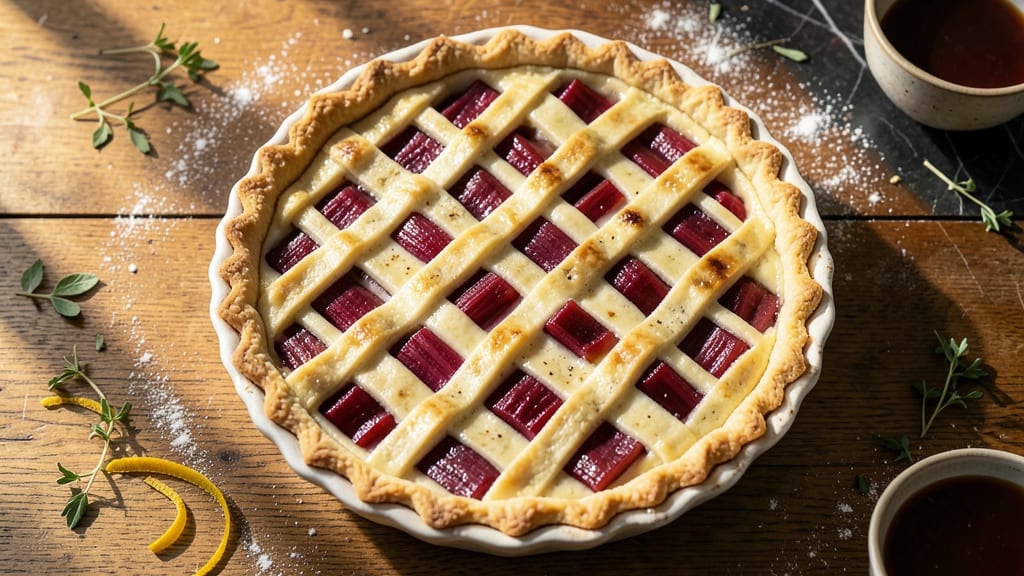 Rhubarb Custard Pie Recipe From Joy of Cooking: Tart-Sweet Balance With Golden Top