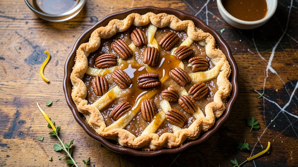 Agave Pecan Pie Recipe: Sticky-Sweet Caramelized Topping With Crunchy Clusters