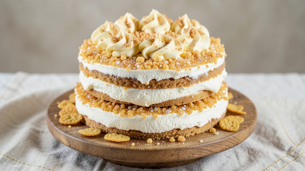 Rice Krispie Ice Cream Cake Recipe: Crunchy Clusters With Vanilla Swirl Magic