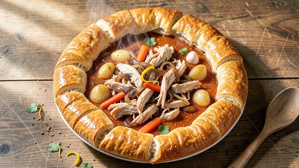 Chicken Curry Pie Recipe With Puff Pastry: Golden Crust Meets Spiced Filling Magic